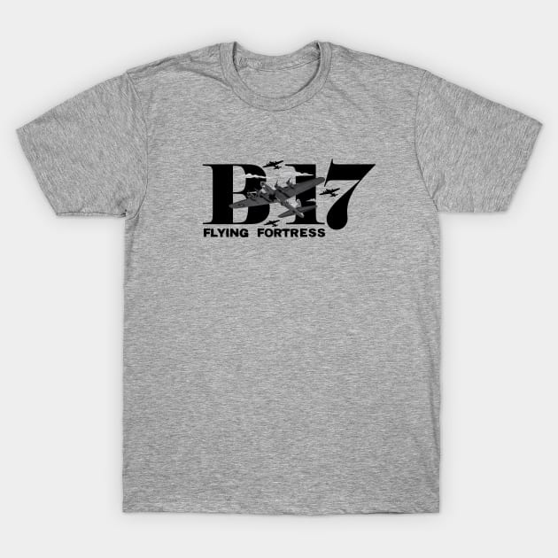 B17 Flying Fortress T-Shirt by J31Designs
